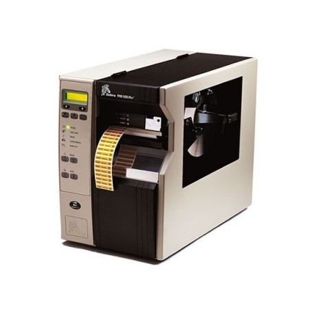 TT Printer 110Xi4, 203dpi, Euro- UK cord, Swiss 721 font, Serial, Parallel, USB, Int 10-100, Cutter with Catch Tray, Bifold Media Door