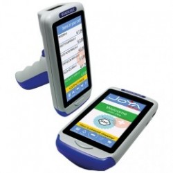 Joya Touch Plus, 2D, BT (BLE), WiFi, NFC, pistolet, bleu, gris, gris clair, WEC 7 Megacom