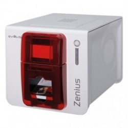 Evolis Zenius Expert, 1 face, 12 pts/mm (300 dpi), USB, Ethernet, rouge Megacom