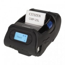 Citizen CMP-25L, USB, RS232, BT, 8 pts/mm (203 dpi), écran, ZPL, CPCL Megacom