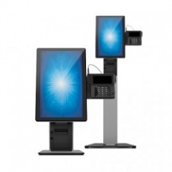 Self-service stand attachment kit for EMV payment device (Ingenico IPP350). Requires a desktop stand and optionally a floor extension to complete a self-service solution based on Elo all-in-one touchscreen computers. Megacom