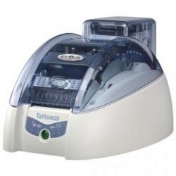 Evolis Tattoo2 RW, 1 face, 12 pts/mm (300 dpi), USB, Ethernet, sans contact, blanc, bleu Megacom