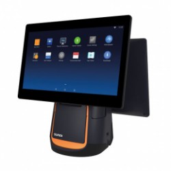 Sunmi T2s, 39.6 cm (15,6''), customer display 10'', Android, black, orange Megacom