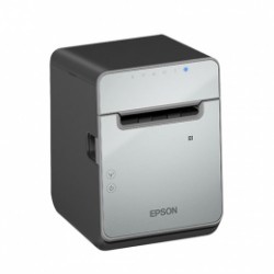 Epson TM-L100, 8 pts/mm (203 dpi), massicot, linerless, USB, Lightning, BT, Ethernet, noir Megacom