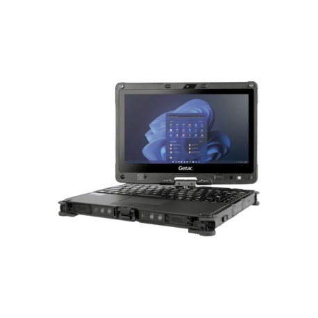 Getac V110, 29,5 cm (11,6''), Full HD, disposition US, GPS, puce, RFID, USB, USB-C, BT, WiFi, 4G, SSD, Win. 11 Pro, noir
