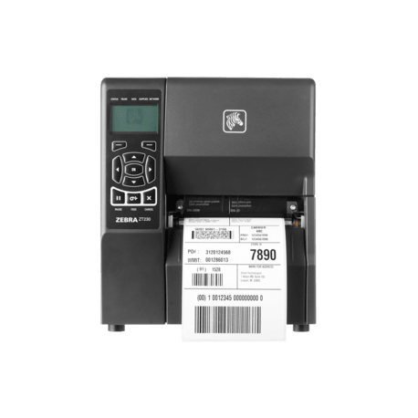Zebra ZT200 Series, 8 pts/mm (203 dpi), RFID, USB, USB Host, RS232, BT (BLE), Ethernet, EPL, EPLII, ZPL, ZPLII