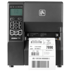 Zebra ZT200 Series, 12 pts/mm (300 dpi), RFID, USB, USB Host, RS232, BT (BLE), Ethernet, EPL, EPLII, ZPL, ZPLII Megacom
