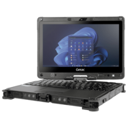Getac V110, 29,5 cm (11,6''), Full HD, QWERTZ (DE), puce, USB, USB-C, BT, WiFi, SSD, Win. 11 Pro, noir Megacom
