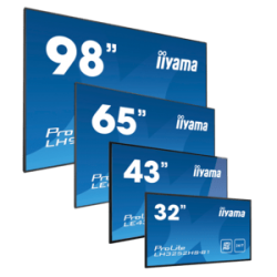 iiyama ProLite LH9875UHS-B1AG, 24/7, 247.7 cm (98''), 4K, USB, RS232, Ethernet, WiFi, Android, en kit (RS232), noir Megacom