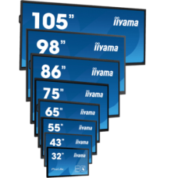 iiyama ProLite IDS, 24/7, 138,6 cm (54,6''), 4K, USB, RS232, Ethernet, Android, en kit (RS232), noir Megacom