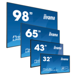 iiyama ProLite LFDs, 109,2 cm (43''), 4K, USB, en kit, noir Megacom