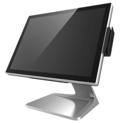 Colormetrics P5100, 38,1 cm (15''), capacitif projeté, USB, USB-C, poweredUSB, RS232, Ethernet, Intel Core i5, sans ventilateur, SSD, noir Megacom