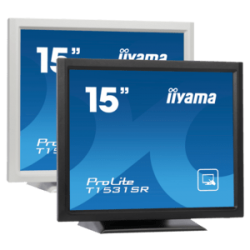 iiyama ProLite T1521MSC-B2, 38,1 cm (15''), capacitif projeté, 10 pts, en kit (USB), noir Megacom