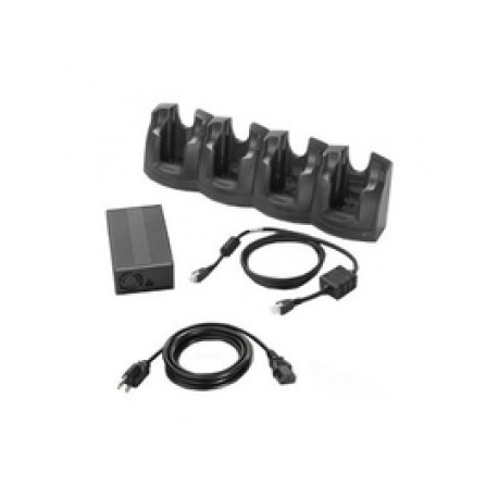 MC30/MC31/MC32 4 Slot Ethernet Charge Cradle Kit. Includes 4 Slot Ethernet Cradle CRD3X01-4001ER, corresponding Power Supply and DC Line Cord. Must order country specific 3-wire grounded AC Cord separately.