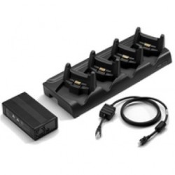 Zebra charging/transmitter cradle, 4 bays, ethernet Megacom