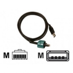 48ft.ft. USB-A to RJ-45 strain-relief cable with 20 AWG Wires Megacom