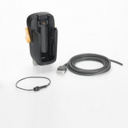 Provides secure mounting of the MC55/MC65 in a vehicle. Charges the MC55/MC65. Megacom