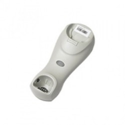 Standard Base Cradle, Bluetooth, charging, healthcare white, IF USED WITH AN EXTERNAL POWER SUPPLY IN A HEALTHCARE ENVIRONMENT, THE INCLUDED FERRITE MUST BE ATTACHED TO THE POWER SUPPLY CABLE. USB cable must be unshielded type Megacom