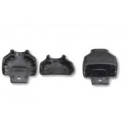 Connector shroud for WT4000 headset adapter. Snap-fit part to protect disconnect button. Megacom