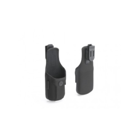MC9500 Soft Case Holster. MC9500 orientation when holstered is Scan Exit Window down, allowing for easy grip for insertion/removal of the MC9500.