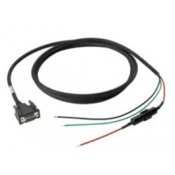 Cable, external 9-60V DC power supply to vehicle battery, 10ft, includes fuse, VC70. Required for the PWRS-9-60VDC-R Megacom
