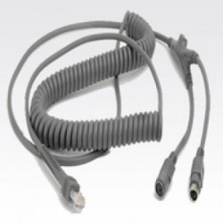 12FT PS/2 POWER PORT COILED CABLE KBW Megacom