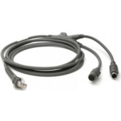 Cable, Auto-Host Detect - Keyboard Wedge 9ft. (2.8m) Coiled, PS/2 Power Port Megacom